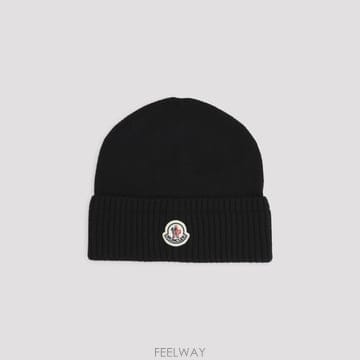 Moncler [D14]��Ŭ���� 67144999 BLACK ���� ���� ĸ ��� Moncler Wool Beanie[D14]��Ŭ���� 67144999 BLACK ���� ���� ĸ ��� Moncler