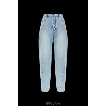 Balenciaga 26FW Balenciaga Ʈ����Ʈ seam jeans in faded light ���� ���� A001OTT26FW Balenciaga Ʈ����Ʈ seam jeans in faded light ��