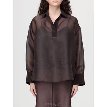 Agnona 26SS AGNONA Camicia Agnona in organza di seta TD1104U4117M7426SS AGNONA Camicia Agnona in organza di seta TD1104U4