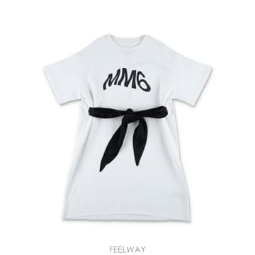 23SS 메종마르지엘라 로고 T 셔츠 드레스 M60301MM055M6C01 TP570359362