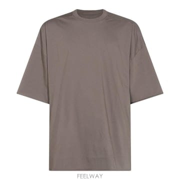 [B47]릭오웬스 RU02F4283JA34 남성 티셔츠 상의 탑 DUST COTTON TOMMY T SHIR