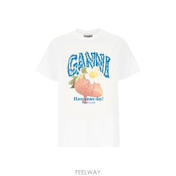 GANNI [W63]���� A105020111026 151 ���� Ƽ���� ���� ž T SHIRT[W63]���� A105020111026 151 ���� Ƽ���� ���� ž T SHIR