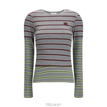 GANNI [K68]���� A1040472 431 ���� ��Ʈ ������ ����� Double sleeve striped cot[K68]���� A1040472 431 ���� ��Ʈ ������ ����� Double 