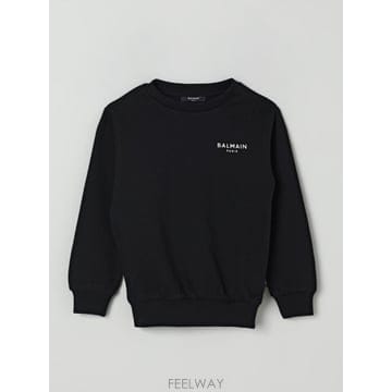 25FW Balmain Felpa 로고 bianco BX4P30Z3183930BC TP575431190