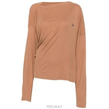 26FW 비비안 웨스트우드 롱 SLEEVE HEBO 탑 3G01003YJ00BOD401 TP580534502
