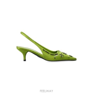 PRADA 26FW ����� ����� embroidered satin ������ pumps 26A1I639OF055A17F0626FW ����� ����� embroidered satin ������ pumps 26A1