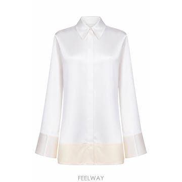 26SS Toteme 소프트 TUXEDO 셔츠 262WRT0720FB0546047 TP574456558
