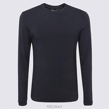 조르지오아르마니 네이비 블루 Viscose Blent T 셔츠 3GST51SJP4ZUBSG TP5791141