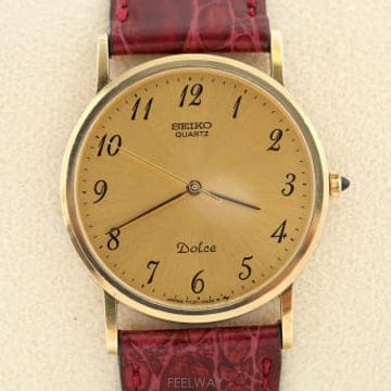 세이코 돌체 SEIKO Dolce 14K 골드 쿼츠 7731-7000