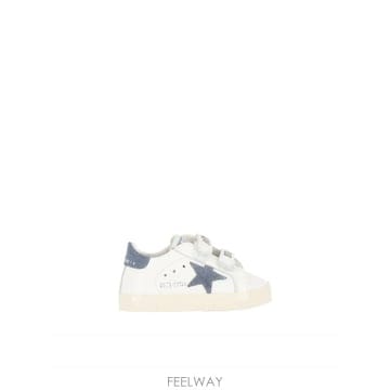26FW 골든구스 스니커즈 베이비 스쿨 NAPPA UPPER SUEDE 스타 앤 힐 화이트 블루 데님 GIF