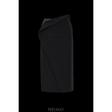 26FW 질샌더 스커트 with a slit J03MA0323J55076001 TP581196627