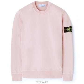 26FW 스톤 와펜 라운드 맨투맨 베이비핑크 L2S156100060 S0051 V0082