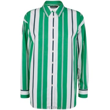 26SS 랄프 로렌 Kotta 롱 Sleeve Button Front 셔츠 200P03666001GREEN
