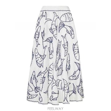 | Other Brand | 26FW �ʸ��� ��ư Midi ��ĿƮ With Marine Embroidery 356450L0025 TP5726FW �ʸ��� ��ư Midi ��ĿƮ With Marine Embroidery 35