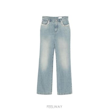 Alexander Mcqueen �˷���� ���� Washed ���� ��ư ���� Straight ���� Jeans 846044QMAD04383 TP�˷���� ���� Washed ���� ��ư ���� Straight ���� Jean