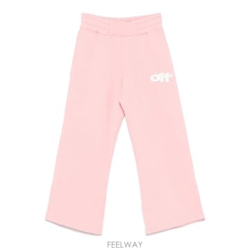 25SS Off 화이트 Type Graphic 스웨트 팬츠 OGCH00AS25FLE0013001 TP5721