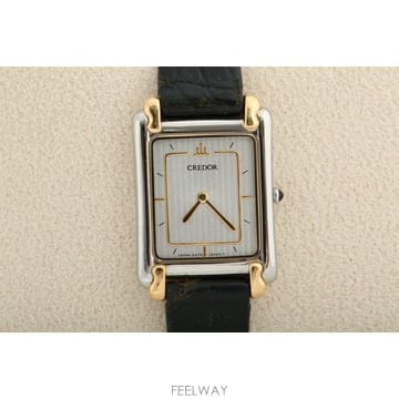 세이코 크레도르 SEIKO Credor 18K 골드 러그 여성용 쿼츠 5A70-5000