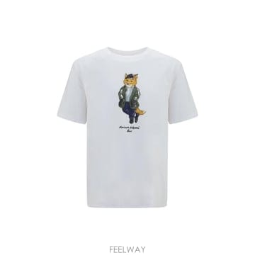 Maison Kitsune 26FW ����Ű���� ���� Ƽ���� MRMJT22KJ7025 P100 WHITE26FW ����Ű���� ���� Ƽ���� MRMJT22KJ7025 P100 WHITE