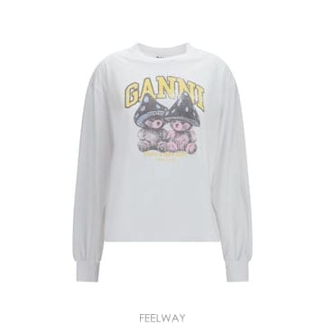 GANNI 26FW ���� ���� Ƽ���� A1050304 151 WHITE26FW ���� ���� Ƽ���� A1050304 151 WHITE