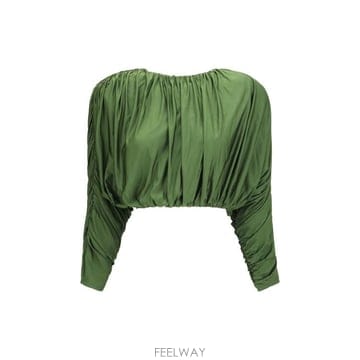 Self Portrait 26FW ���� ��Ʈ����Ʈ ���� Ƽ���� AW26009TAG GREEN26FW ���� ��Ʈ����Ʈ ���� Ƽ���� AW26009TAG GREEN