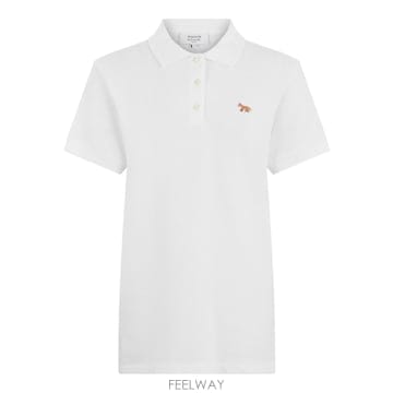 26 FW 메종 키츠네 숏슬리브 폭스 엠브로이더드 폴로셔츠 P100 OW00207KP0001
