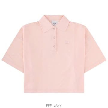 26 FW 메종 키츠네 베이비 폭스 크롭 폴로셔츠 0448 PW00203KP0001