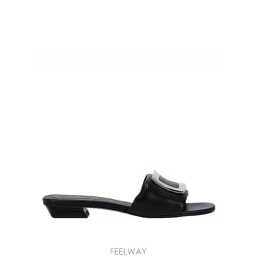 Roger Vivier ���� ��� Square buckle ���� slides RVW8164492091TB999 TP57930664���� ��� Square buckle ���� slides RVW8164492091TB9