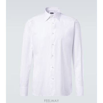 국내출고 제냐 코튼 블렌드 셔츠