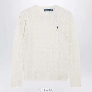 Ralph Lauren 26FW ���� ���� �η� Cable ��Ʈ ������ in Cream �� �� ĳ�ù̾� 211971865001WOA26FW ���� ���� �η� Cable ��Ʈ ������ in Cream �� �� 