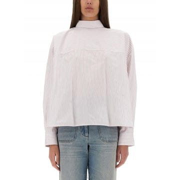 Victoria Beckham 25SS ���丮�ƺ��� ����콺 WITH KNOTTED COLLAR 1225WSH006261ALILACPAPR25SS ���丮�ƺ��� ����콺 WITH KNOTTED COLLAR 1225WSH