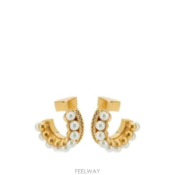 Ferragamo 26SS ����䷹ ��󰡸� ���� earrings 760927790655OROCREAMCRYSTAL TP58026SS ����䷹ ��󰡸� ���� earrings 760927790655OROCR