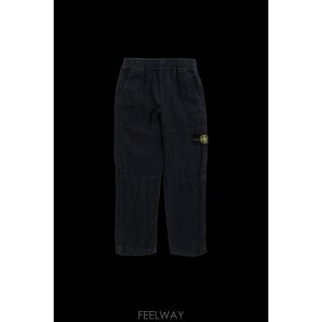 Stone Island 26SS ������Ϸ��� Linen trousers with �ΰ� patch L1S163100001S0145V026SS ������Ϸ��� Linen trousers with �ΰ� patch L1S16