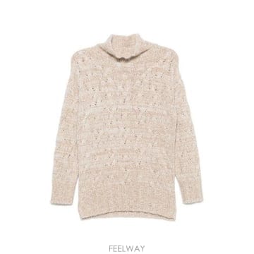 Fabiana Filippi �׶�����Ÿ �ؿ� �ĺ�Ƴ� �ʸ��� ���� WOOL BLEND TURTLE NECK ������ MAD226F462M4�׶�����Ÿ �ؿ� �ĺ�Ƴ� �ʸ��� ���� WOOL BLEND TURTLE