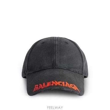 Balenciaga �׶�����Ÿ �ؿ� �߷��þư� ���� LOGO COTTON BASEBALL CAP A001UQ410B21000�׶�����Ÿ �ؿ� �߷��þư� ���� LOGO COTTON BASEBALL C