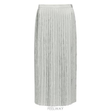 Maison Margiela 26SS �������������� Pleated midi ��ĿƮ in a blend of acetate �� viscos26SS �������������� Pleated midi ��ĿƮ in a blend of 