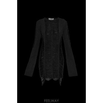 THE ATTICO 26FW ���Ƽ�� Fringed �巹�� 261WCA00525KVV097AA100 TP58077560826FW ���Ƽ�� Fringed �巹�� 261WCA00525KVV097AA100 TP