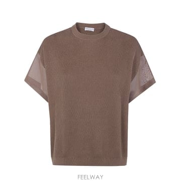 Brunello Cucinelli 26SS ���ڷ� ��ġ�ڸ� ��Ʈ SLEEVES ������ M19259500C9714 TP57248112326SS ���ڷ� ��ġ�ڸ� ��Ʈ SLEEVES ������ M19259500C9