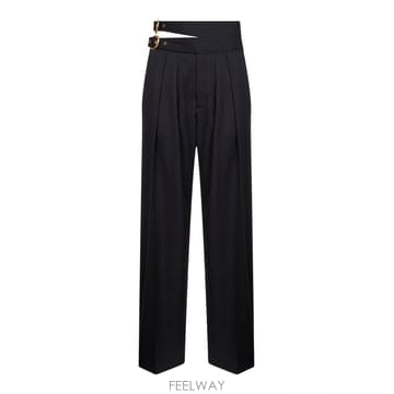 Chloe 26SS chloe ���� trousers with double ��Ʈ �� ����� buckles CH26SPA026SS chloe ���� trousers with double ��Ʈ �� ����� bu