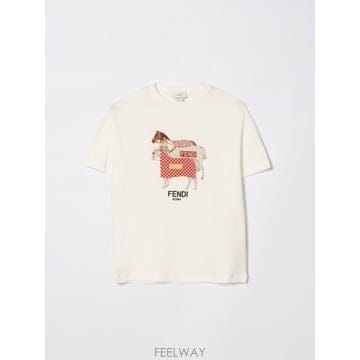 FENDI Fendi T ���� in cotone stampata Fendi JMI4987AJF0TU9 TP5774824Fendi T ���� in cotone stampata Fendi JMI4987AJF0TU9 T