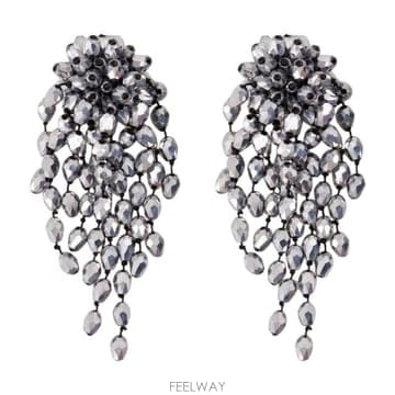 Isabel Marant 26FW ���ں����� HANABI BEADED PENDANT CLIP EARRINGS BL0174FAB3B1526FW ���ں����� HANABI BEADED PENDANT CLIP EARRINGS BL