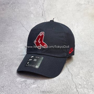 (국내배송) 나이키 모자 보스톤 레드삭스 MLB 콜라보레이션 스우시 남여 양말 로고 볼캡