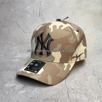 (국내배송) 나이키 모자 뉴욕 양키스 MLB 콜라보레이션 스우시 남여 사막 카모 볼캡