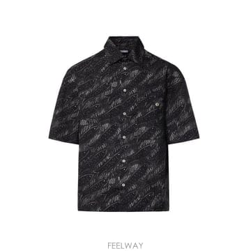 Jacquemus 26FW ��ũ���� ���� SHM00634AW00691 9FS PRINT ALLOVER FISH BLACK26FW ��ũ���� ���� SHM00634AW00691 9FS PRINT ALLOVER F
