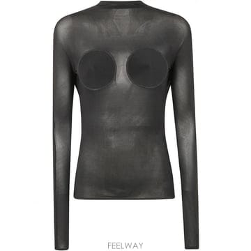 Jean Paul Gaultier 25SS �������쿡 LIGHT ���� BACKLESS ž WITH COVERED CUP DETAIL 2534F25SS �������쿡 LIGHT ���� BACKLESS ž WITH COVERED CU