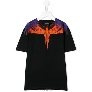 Marcelo Burlon 23FW �������κҷ� �������κҷ� ��ư t ���� with bird feathers 11070010B010 T23FW �������κҷ� �������κҷ� ��ư t ���� with bird f