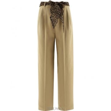 Saint Laurent 21FW ���ζ� Animalier sash trousers in ������ 648142Y7B732613 TP5821FW ���ζ� Animalier sash trousers in ������ 648142Y7