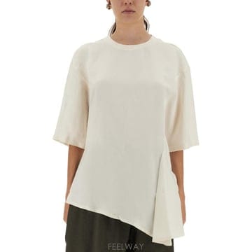 STUDIO NICHOLSON 25FW ��Ʃ������ݽ� ASYMMETRICAL VICHY T ���� VICHYSNW1709CHALK TP57725FW ��Ʃ������ݽ� ASYMMETRICAL VICHY T ���� VICHYSNW