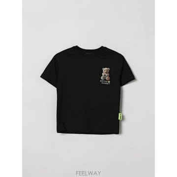 BARROW 26SS BARROW T ���� in cotone con stampa Teddy ��ο� S6BKJUTH003126SS BARROW T ���� in cotone con stampa Teddy ��ο� S