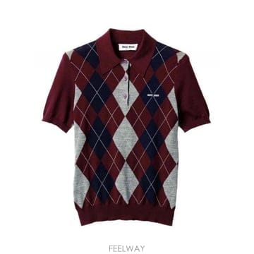 Miu Miu 26SS �̿�̿� Argyle ���� �� MMLB66174CSOOOF0007 TP57839695626SS �̿�̿� Argyle ���� �� MMLB66174CSOOOF0007 TP578
