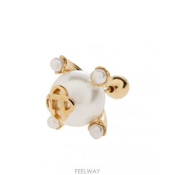 CASABLANCA 26FW CASABLANCA ���� earrings APF26JW40901GOLDWHITE TP5783939126FW CASABLANCA ���� earrings APF26JW40901GOLDWHITE TP